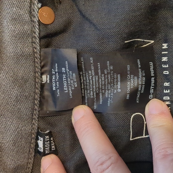 G Star Raw distressed grey jeans - Picture 4 of 6